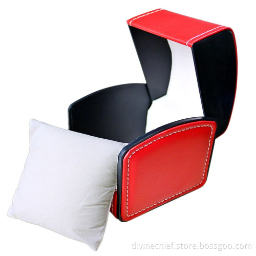 Very Nice Red PU Leather Gift Box Packaging For Watch